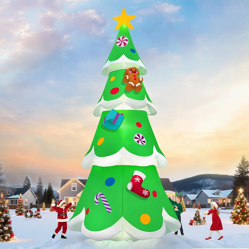 20ft christmas tree inflatable, kalolary giant christmas yard, package contents