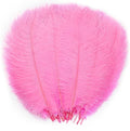 YAKRUNA 30PCS Light Pink Ostrich Feathers Bulk 12-14 Inches for Centerpieces for Wedding Birthday Gatsby Party, Decorative Plumes for Vase & Table & Christmas Tree Decor (30-35cm, Pink)