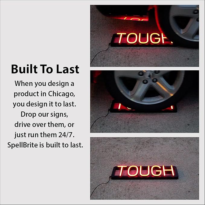 SpellBrite CRAFT BEER Sign | Beer-Related Sign with Neon Look, Blue LED Light Source | 20.5" x 15.0"