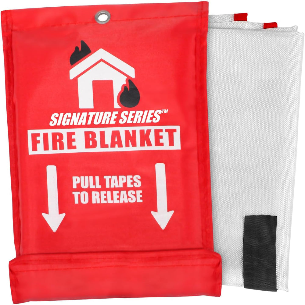 Signature Series Fire Blanket, Flame Suppression Fiberglass Blanket for Home ...