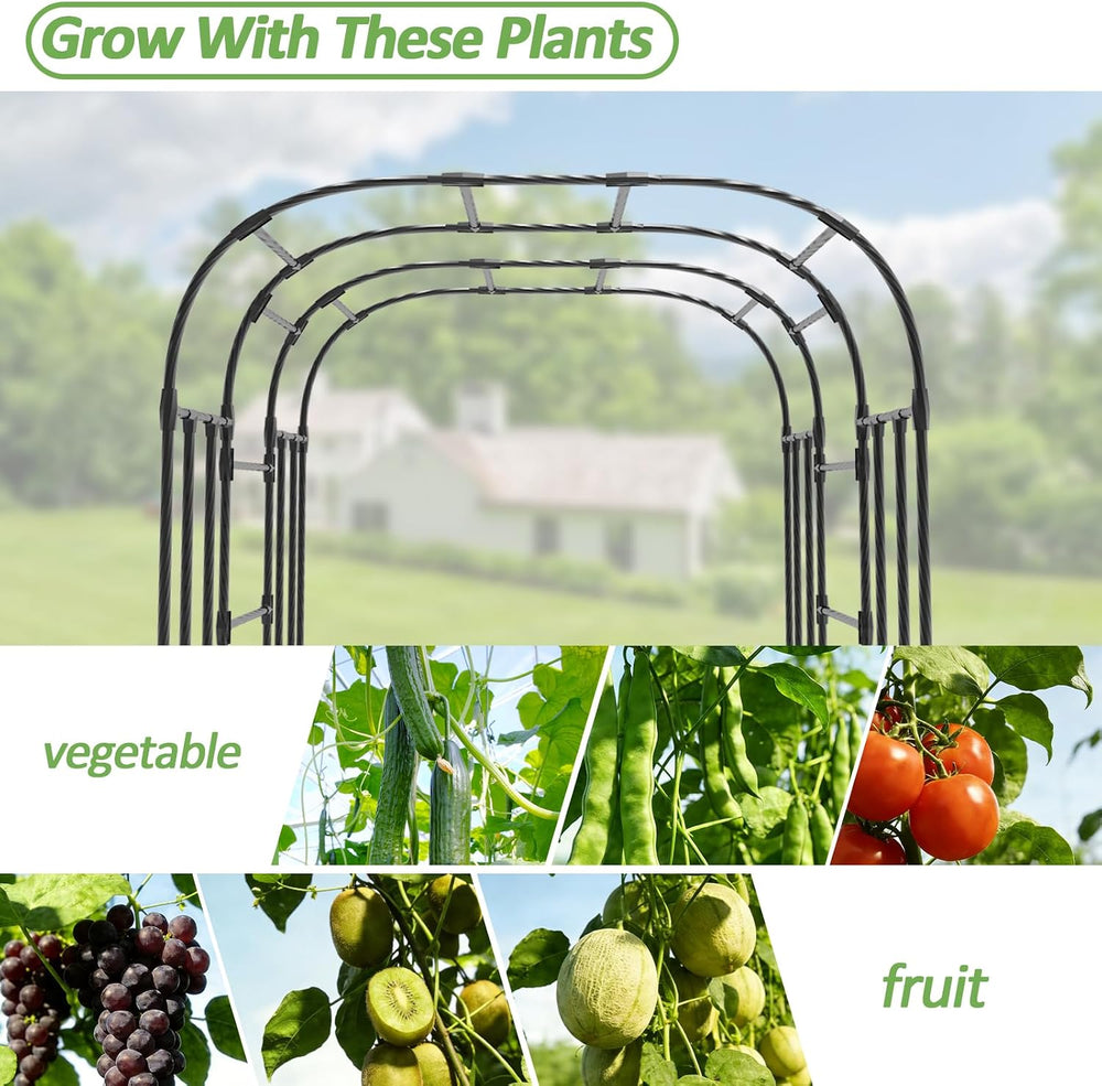 Garden Arch Trellis - 69"L*71"W*87"H, Trellis for Climbing Pla...