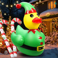 Lenwen 4ft Christmas Inflatable Duck Outdoor Decoration