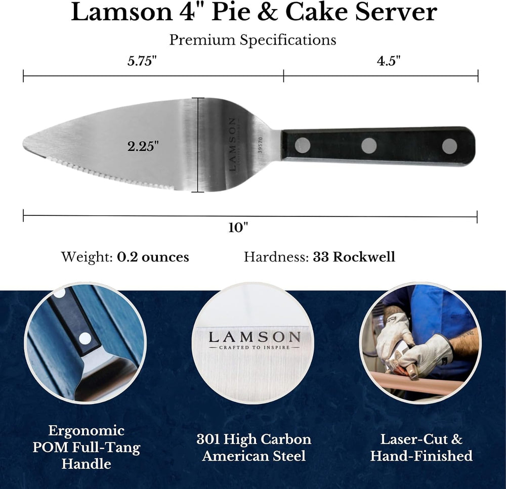 Lamson 4" Pie & Cake Server, Wave Edge with Ultra Durable handle