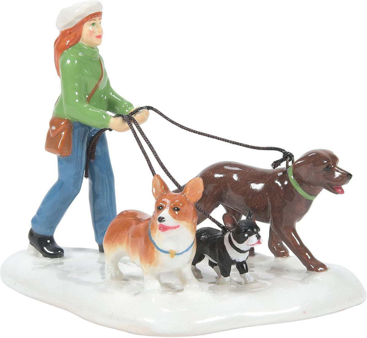 department 56 snow village accessories getting our steps, package contents