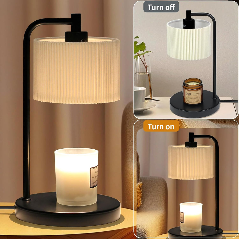 NITOWOLF Candle Warmer Lamp with Timer, Dimmable Wax Warmer Lamp Candle Lamp ...