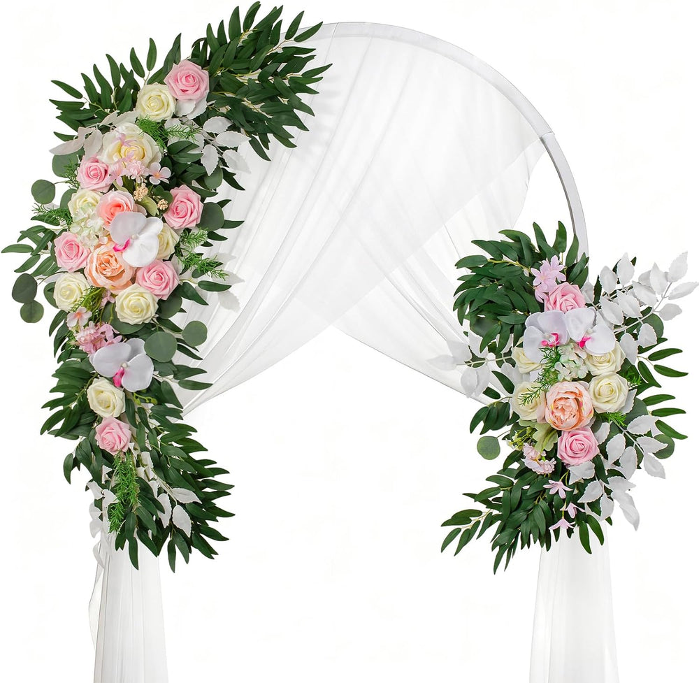 Artificial Wedding Arch Flowers, 2 Large Floral Swags