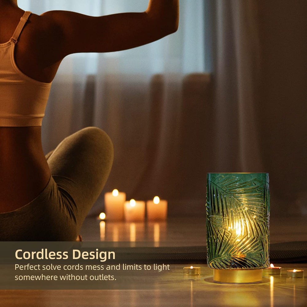 MJ PREMIER Battery Operated Lamp with Timer, Cordless Table Lamp Decorative
