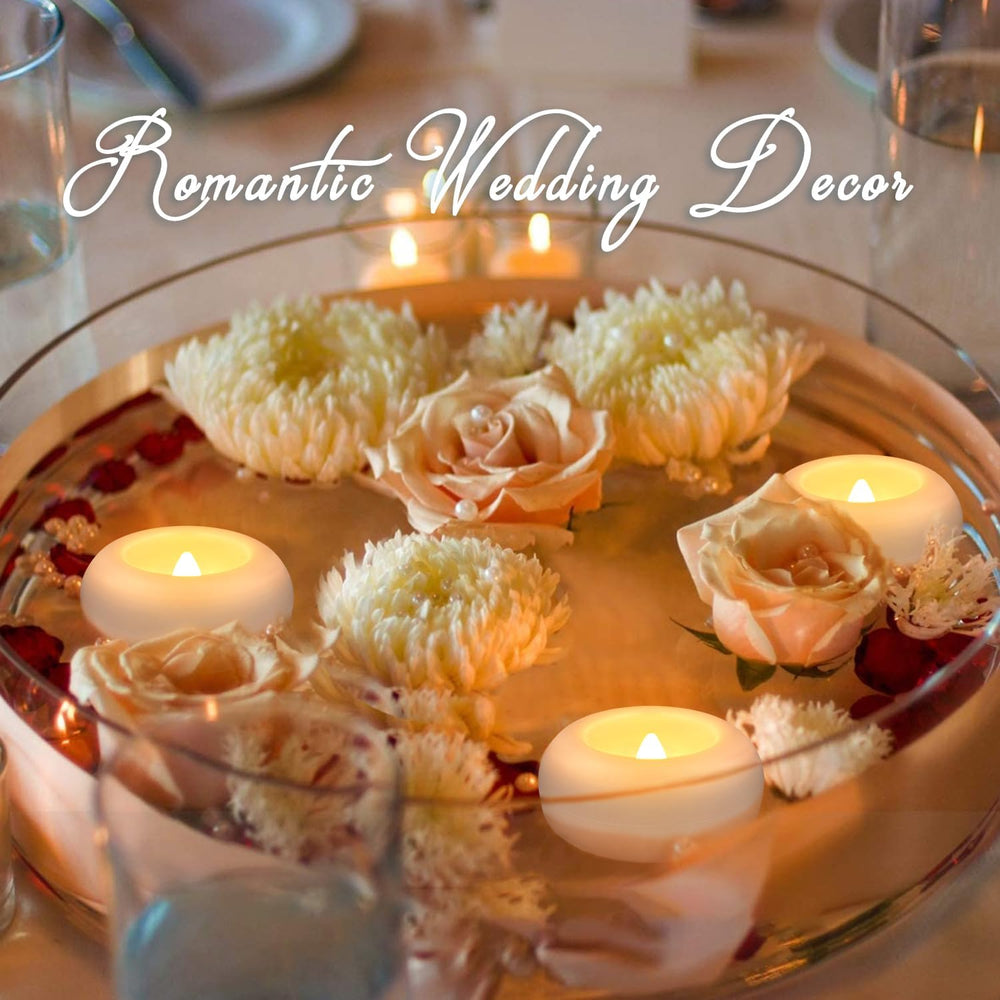 100 2-inch Floating Candles, Water Activated Flameless Tea Light