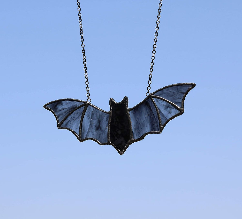 Bat Stained Glass Suncatcher for Window Hanging,Bat