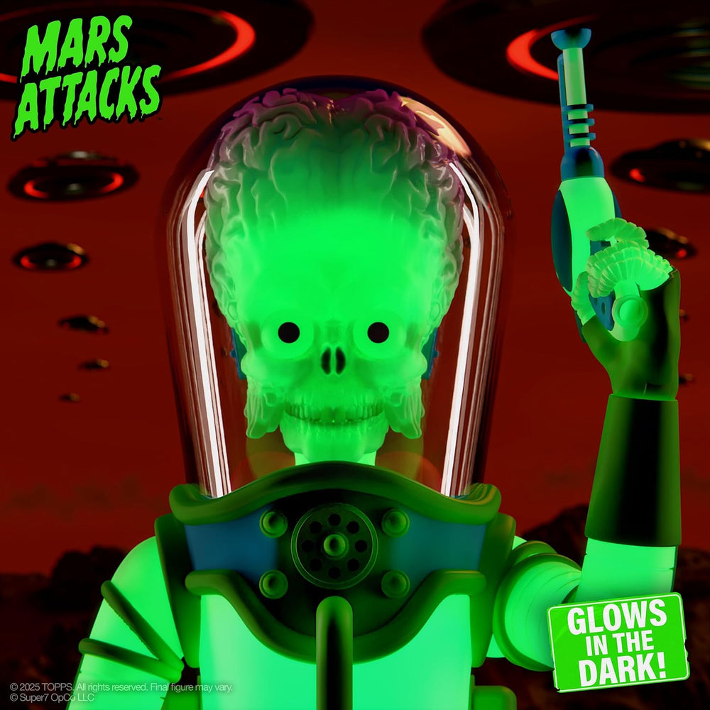 Super7 ULTIMATES! Mars Attacks Martian The Invasion Begins (Glow) - 7"