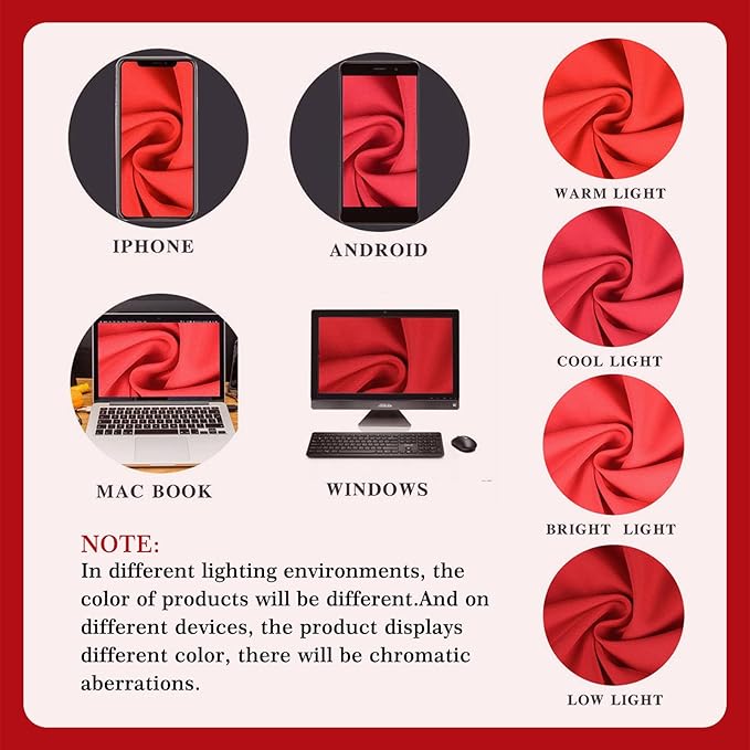 10ft x 10ft Red Brown Backdrop Curtains for Parties, Fabric Satin Background Curtain with Rod Pockets for Weddings, Birthday, Baby Shower, Photography, Graduation Party Backdrop Drapes, 2 Panels