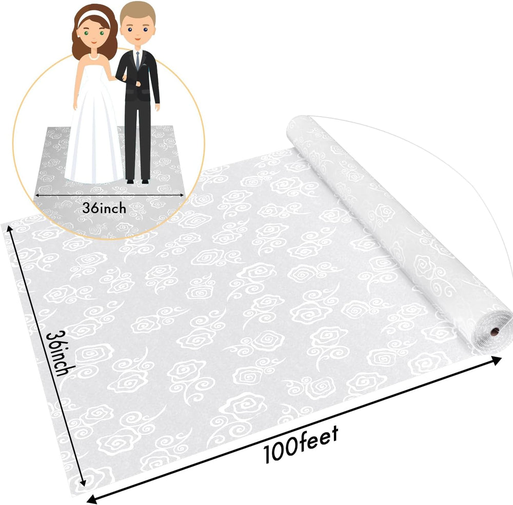 Aisle Runner for Wedding, Rose, 3x100 Feet, 50g