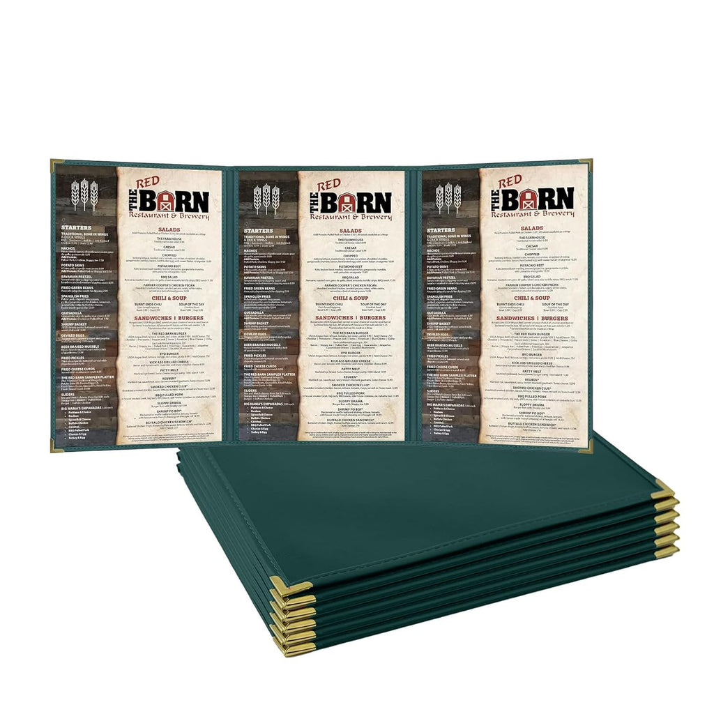 goodsmart pajco style restaurant menu covers – pack, side view