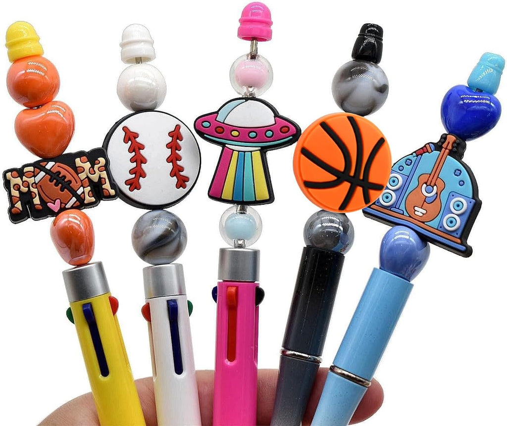 non-repeat silicone focal beads for pens,random different focal, package contents