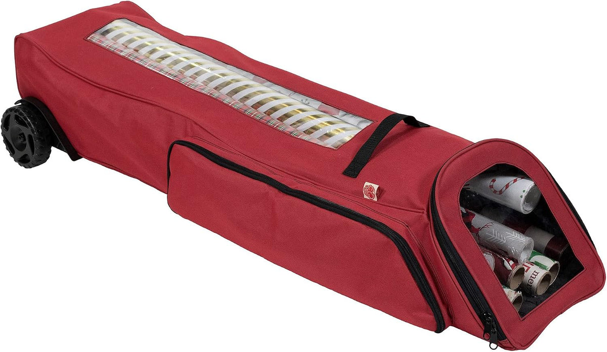 rolling gift wrapping paper storage containers, holds 12, package contents