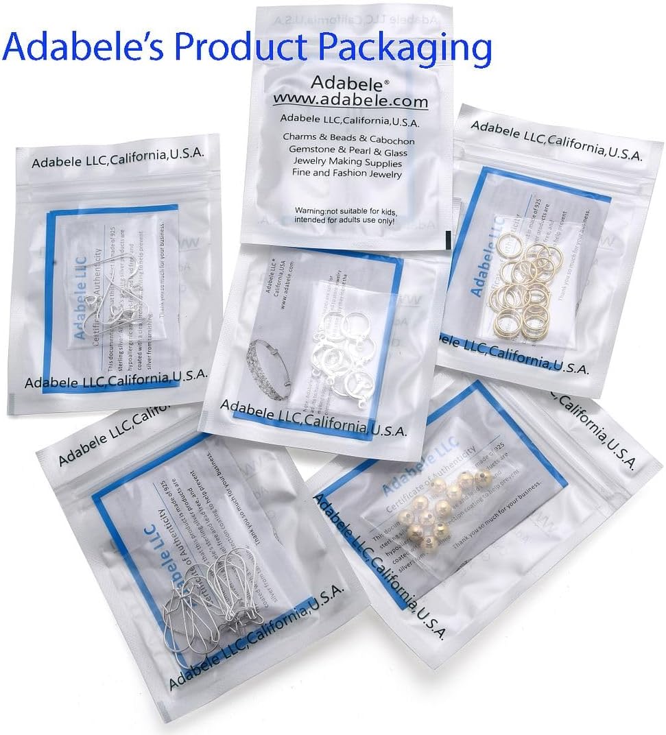 adabele real 925 sterling silver 4mm small seamless on a desk or shelf