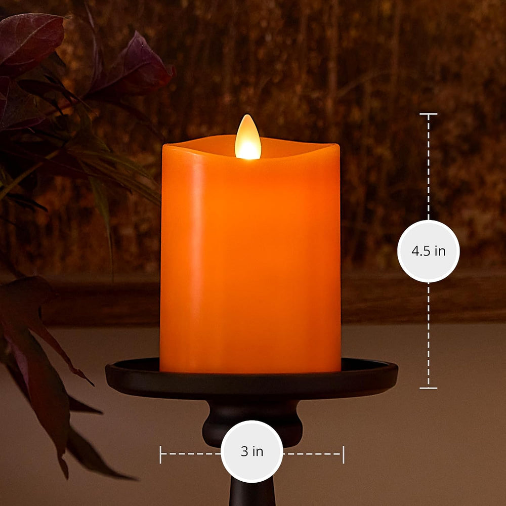 Luminara Flickering Flameless LED Candle, Battery Operated with Timer Functio...