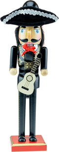 Clever Creations Mariachi 14 Inch Traditional Wooden Nutcracker, Festive Christmas Décor for Shelves and Tables