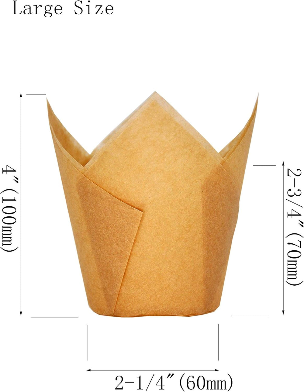QLSmypkg Large Muffin Greaseproof paper Baking cupcake cups Case of 500 pcs, ...
