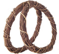 14 Inch Natural Bare Grapevine Wreath, Rustic Twig Base, 2 Pack
