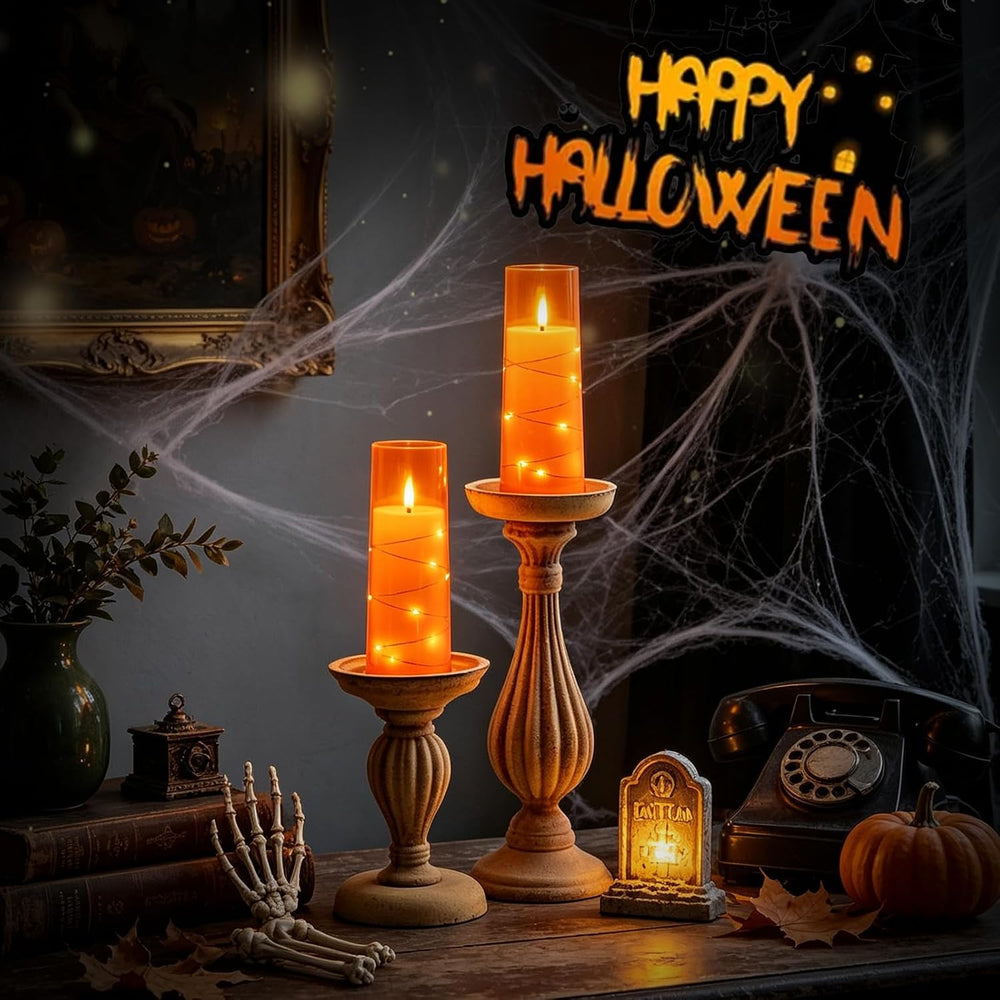 Nimiko Flickering Flameless LED Candles,Battery Operated Candles 9 Pcs with E...