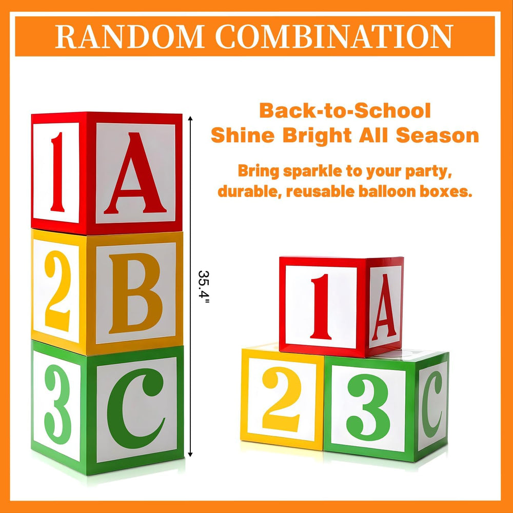 Back to School Balloon Arch Kit, 165Pcs First Day Decor with Balloon Boxes