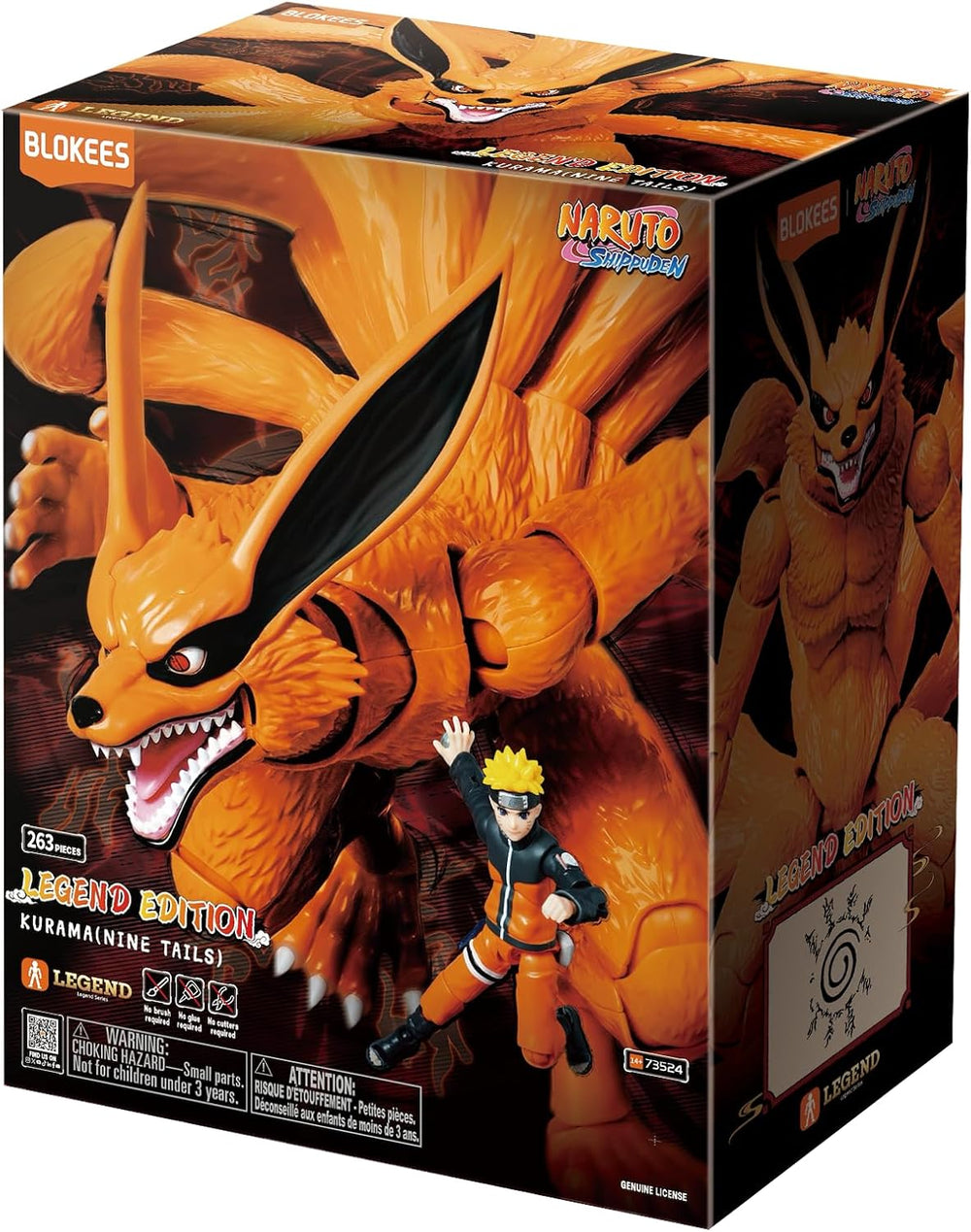 BLOKEES - Naruto Shuppuden LE01 Nine Tails Kurama - Model Kit - Assembly Requ...