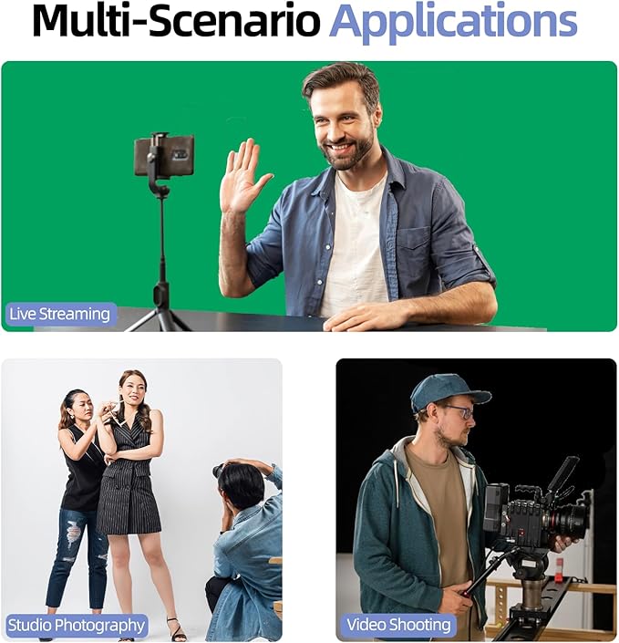 EMART Photo Video Studio Backdrop Stand Kit, 8.5x10ft Adjustable Photography Greenscreen Support System with 3 Polyester Backgrounds for Photoshoot (Black White Green) (3Pcs)