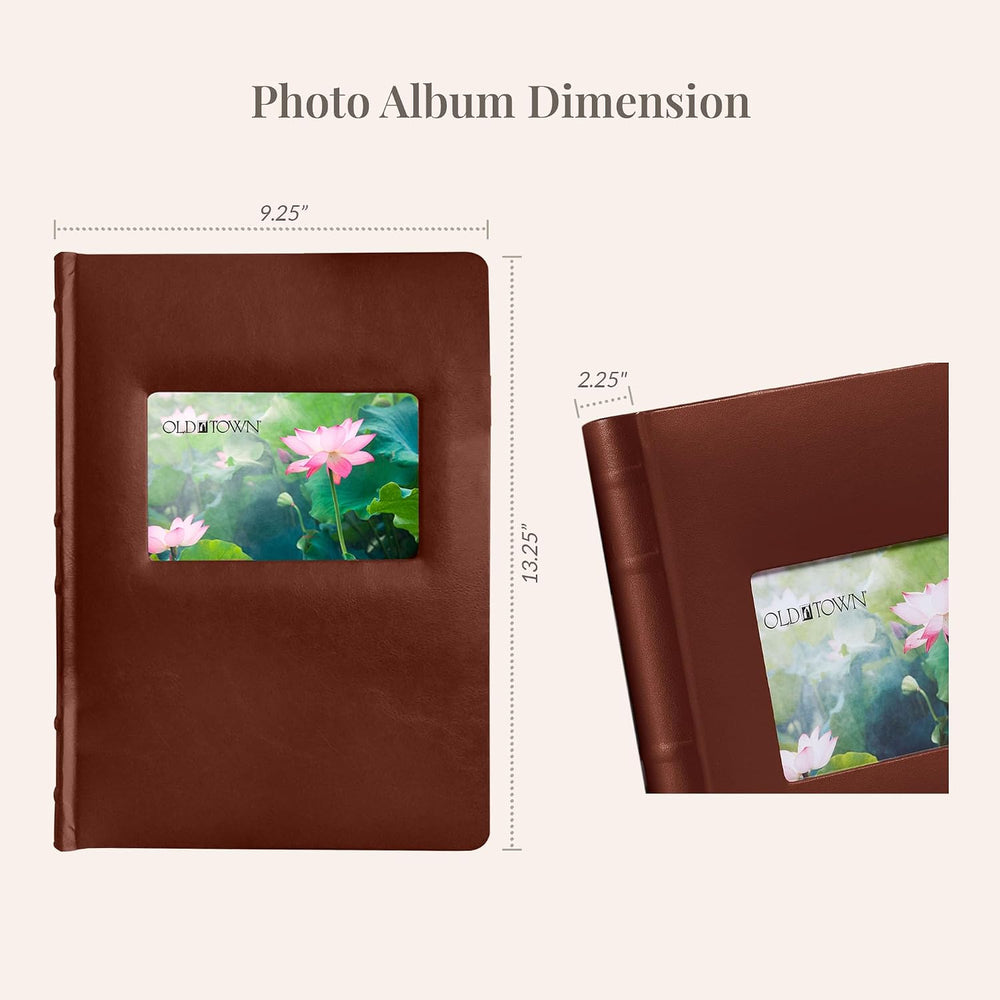 Old Town 2-Pack Bonded Leather Photo Albums, Photo Album 5x7 & 4x6 Slots,...