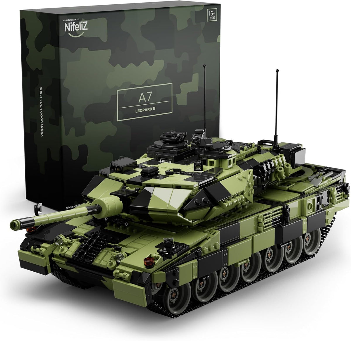 Nifeliz Leopard 2 A7 Tank Building Set, Military Series, NF10269