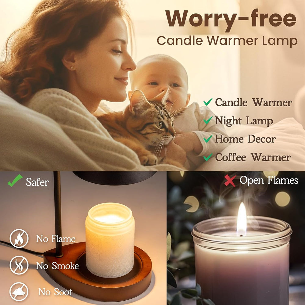 Candle Warmer Lamp with Timer, Electric Wax Lamp Gifts Home Decor
