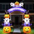 Halloween Inflatable Arch Cute Large Pumpkin Archway Blow Up Outdoor 8FT