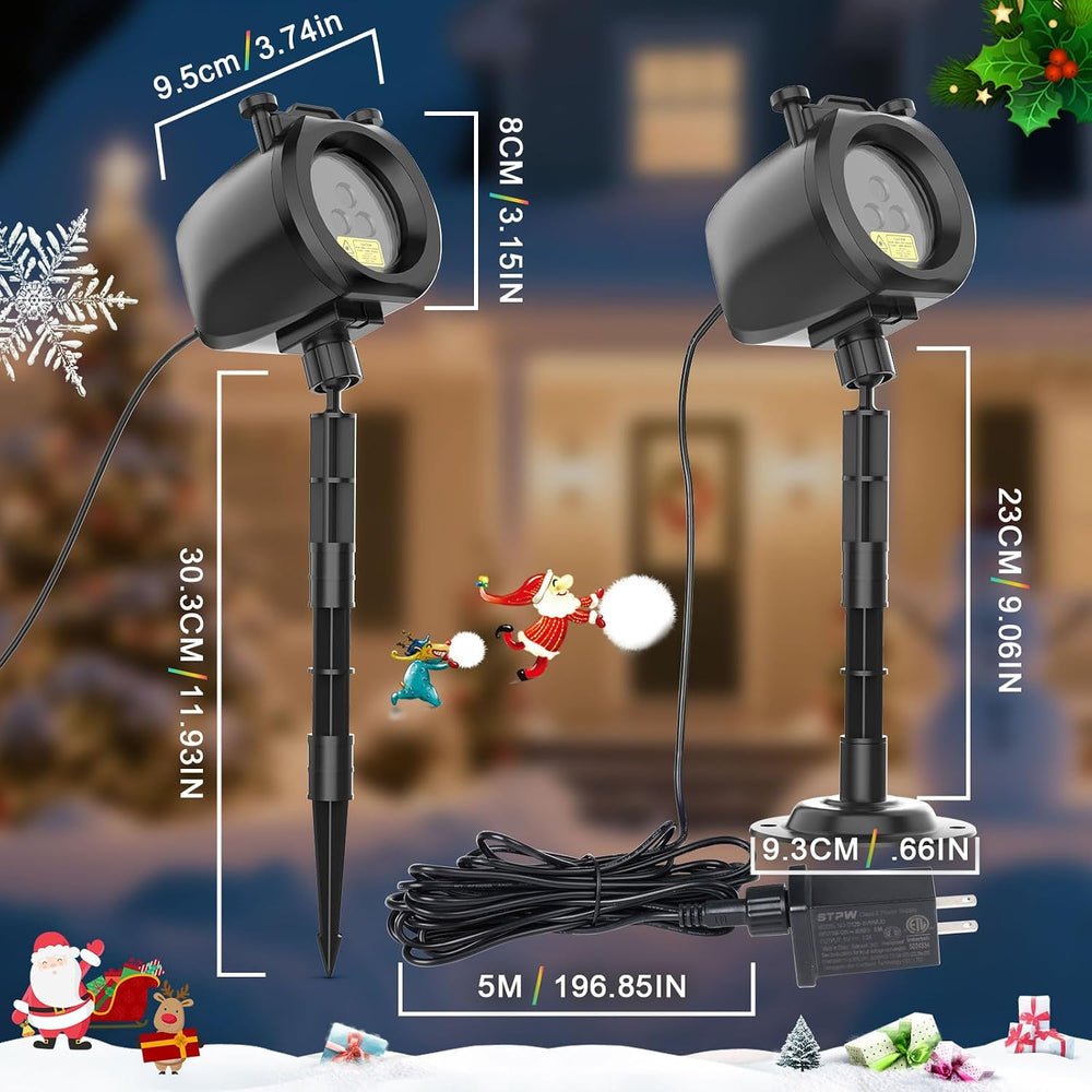 Fimilo Firefly RGB Laser Projector Light with 4 Dynamic Pattern Slides