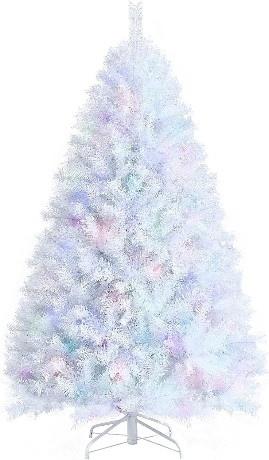 Happygrill 6FT White Christmas Tree Realistic Lush Xmas Tree with 792 PVC &am...