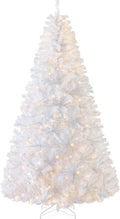 Best Choice Products 6ft White Christmas Tree Pre-Lit w/Twinkling Lights Artificial Pine Tree Premium Holiday Decoration 250 Warm White Lights, 947 Branch Tips, Metal Stand