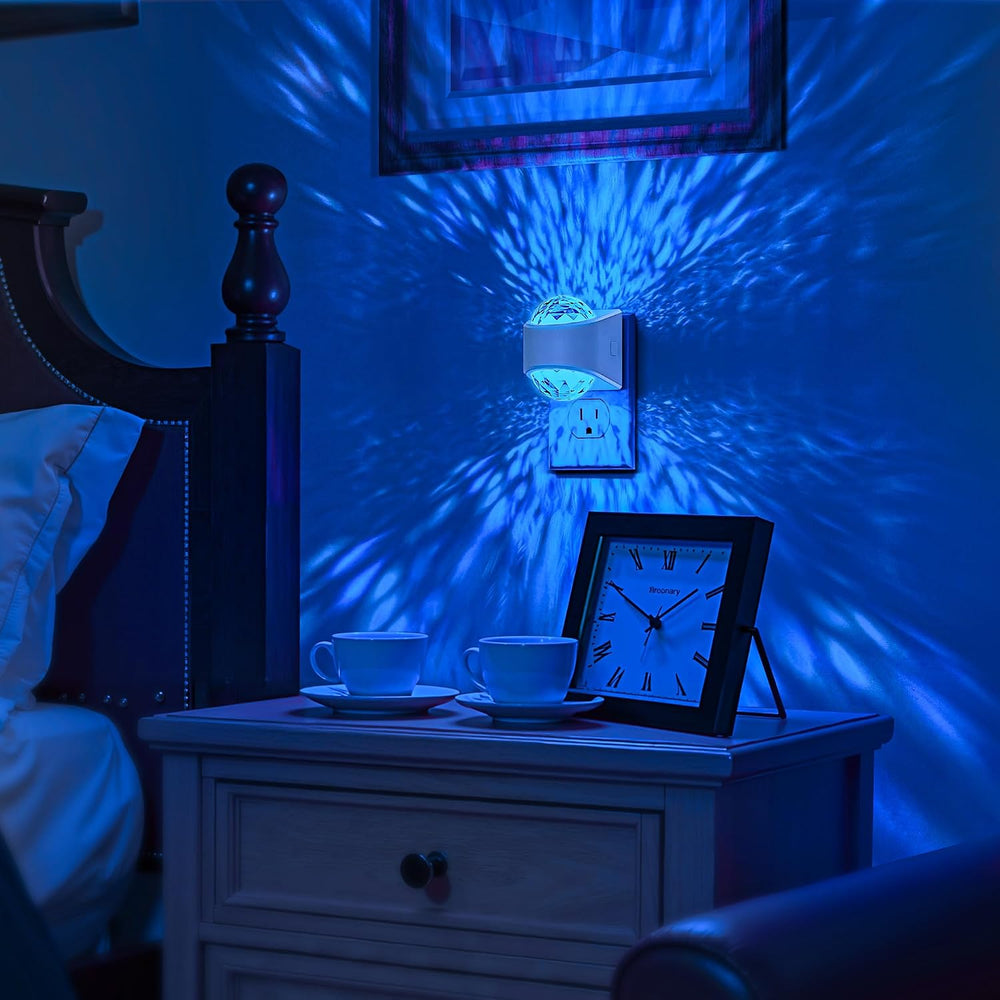 Briignite Night Lights Plug into Wall, Night Light Projector 9-Color RGB
