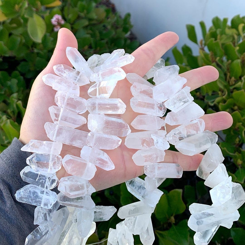 adabele 30 inch natural raw clear crystal white shown in use