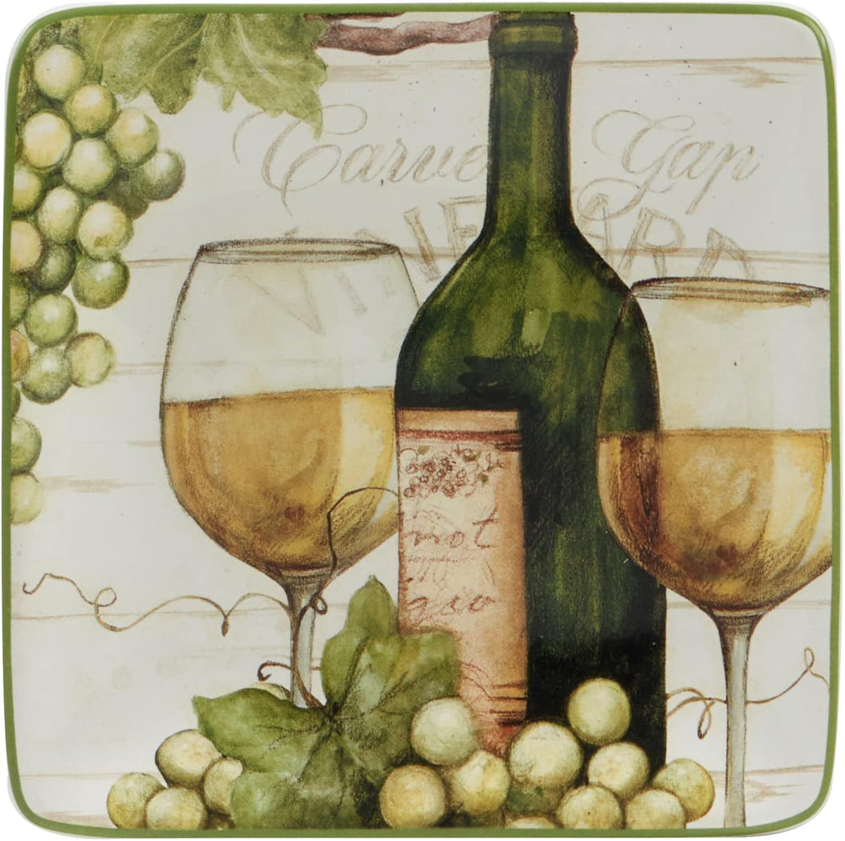 certified international meadow brook 6" canape/luncheon/appetiser plates, assorted, close-up detail