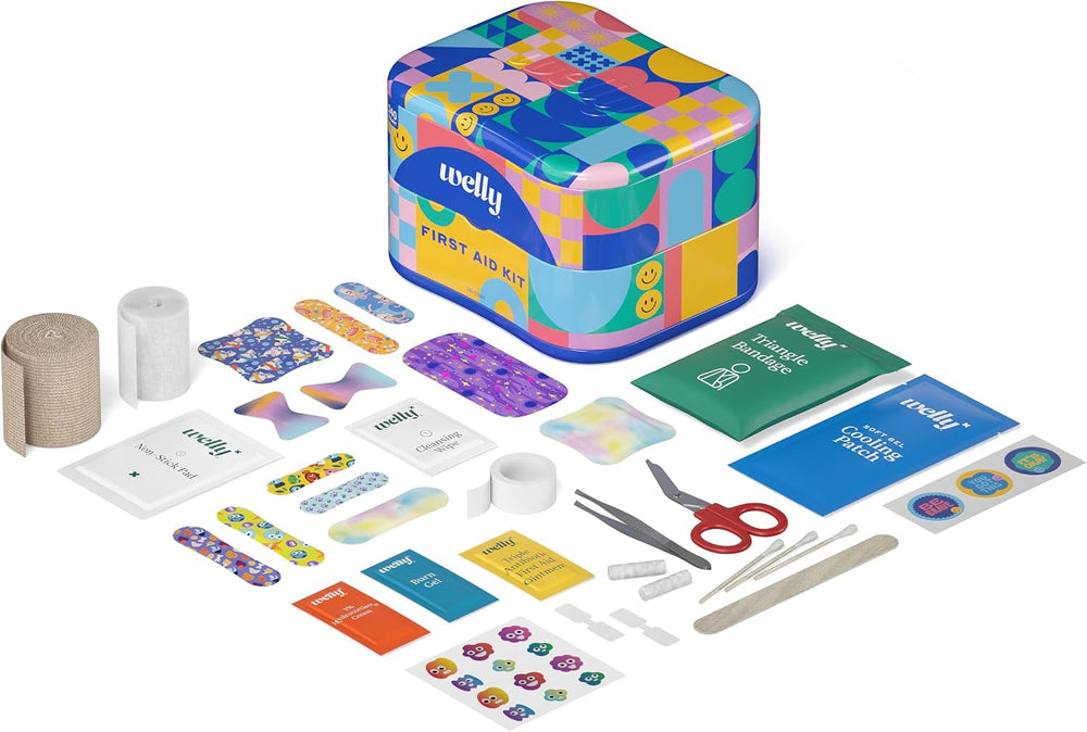 Welly Comprehensive First Aid Kit - FSA Eligible - Adhesive Bandages, Tape an...