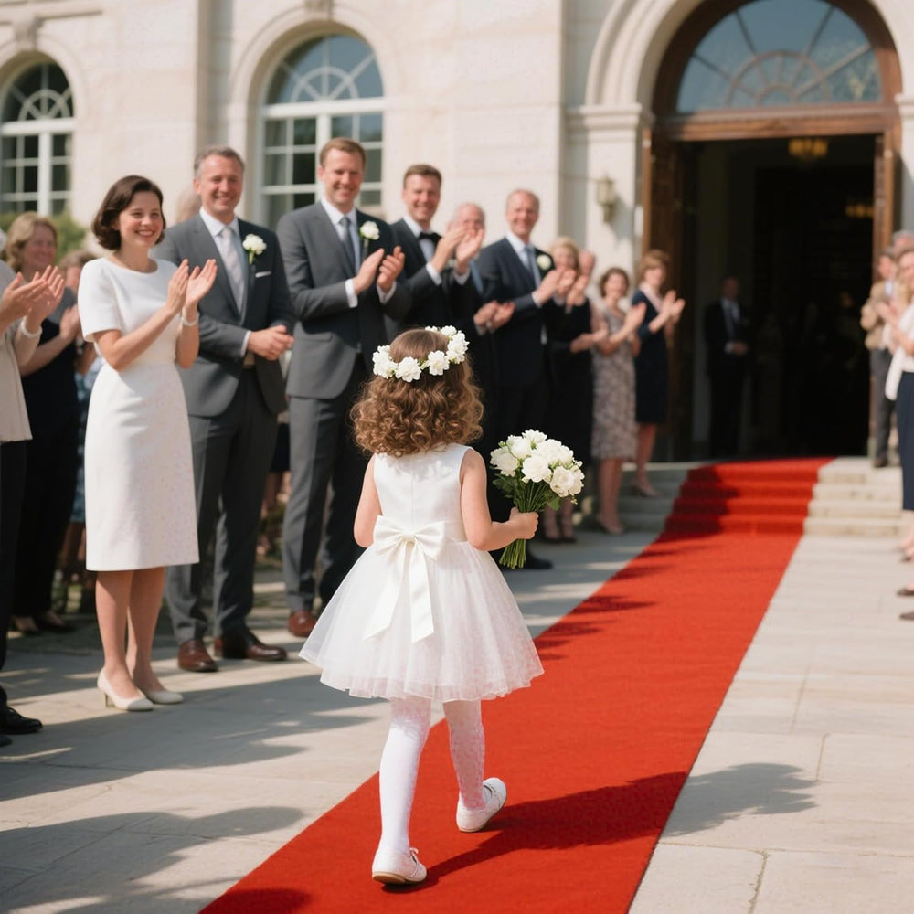 Extra Thick Red Carpet Runner for Party Felt Non-Slip Rubber Backed Aisle Run...