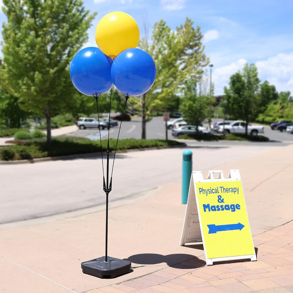 BalloonBobber - Weatherproof Reusable Balloon Triple Cluster Pole Kit - Heliu...