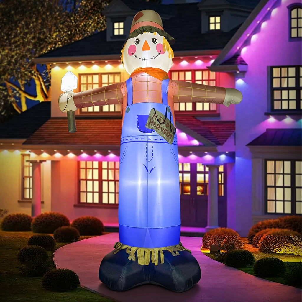 12ft giant inflatables scarecrow decorations, fall harvest inflatable, package contents