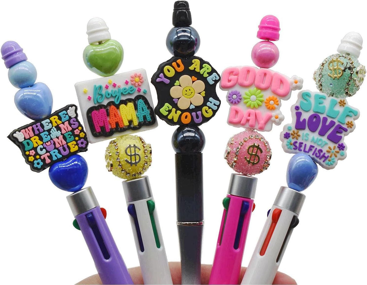 non-repeat silicone focal beads for pens,random different focal, close-up detail