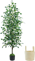 Caxchiling Artificial Ficus Tree 6FT, Faux Floor Tree Indoor Outdoor