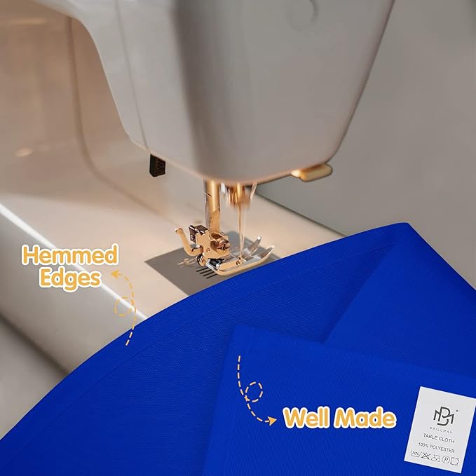 BRILLMAX 10 Pack Royal Blue Tablecloths for 6 Foot Rectangle Tables 60 x 102 Inch - 6ft Rectangular Bulk Linen Polyester Fabric Washable Cloth Cover for Wedding Reception Banquet Birthday Party