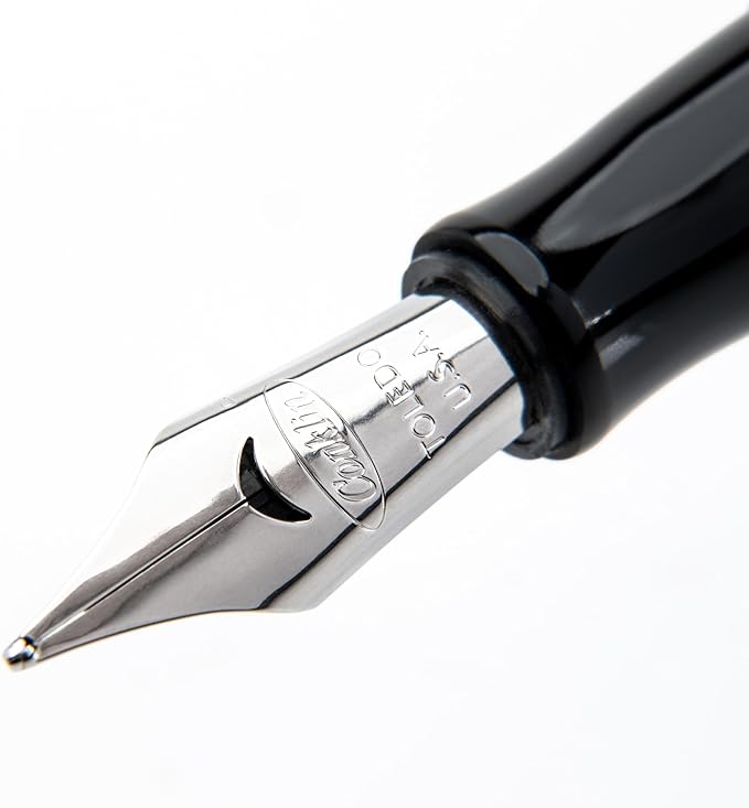 Conklin Duragraph Fountain Pen Ice Blue - Medium Nib, Timeless Writing Instrument with Cool Blue Finish
