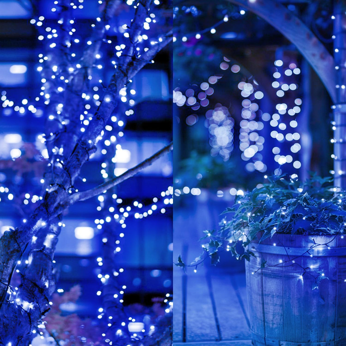 kaq 2pack 500led solar string lights outdoor waterproof, package contents