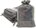 48 pc Jute Burlap & Sheer Organza Gift Bags w. Drawstring by TheDisplayGuys