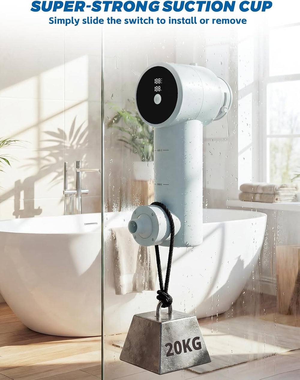 Bath Jets for Tub with Jet Massage & Bubble Mode, Cordless Portable Bathtub