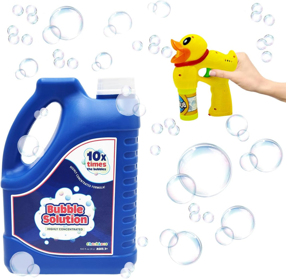 2-Pack 100 oz Concentrated Bubble Solution, Refills up to 8 Gallons, Non-Toxi...